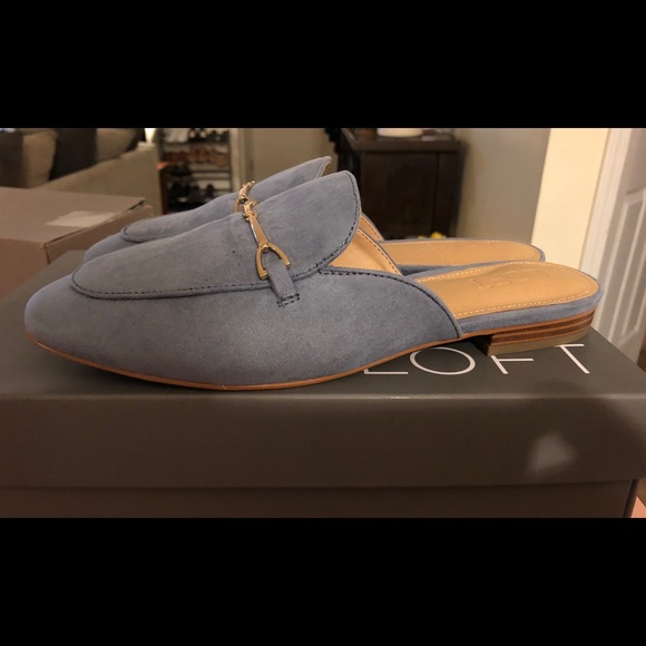 Loft Shoes Solid Loafer Slide Grey New In Box Poshmark